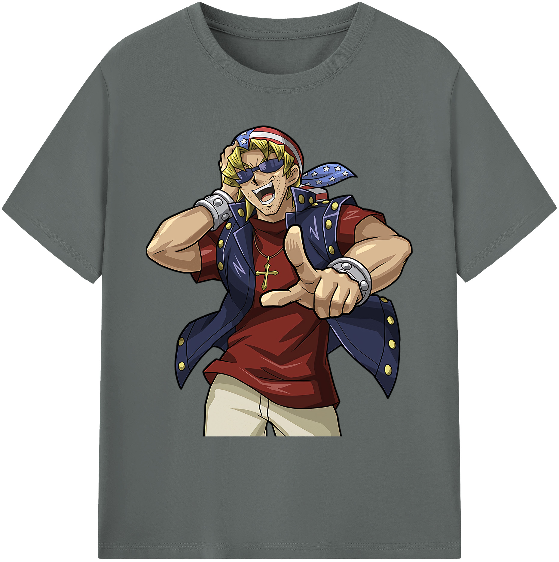 （画像用） 遊☆戯☆王 Yu-Gi-Oh! 綿100％ メンズ半袖Tシャツ｜肌触りやわらか＆通気性